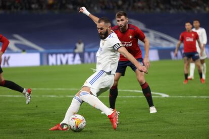 Karim Benzema, el pasado miércoles contra Osasuna.