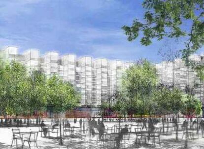 Proyecto de las viviendas de Jean Nouvel en L'Hospitalet.