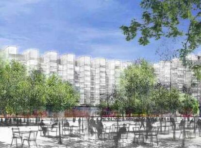 Proyecto de las viviendas de Jean Nouvel en L&#39;Hospitalet.