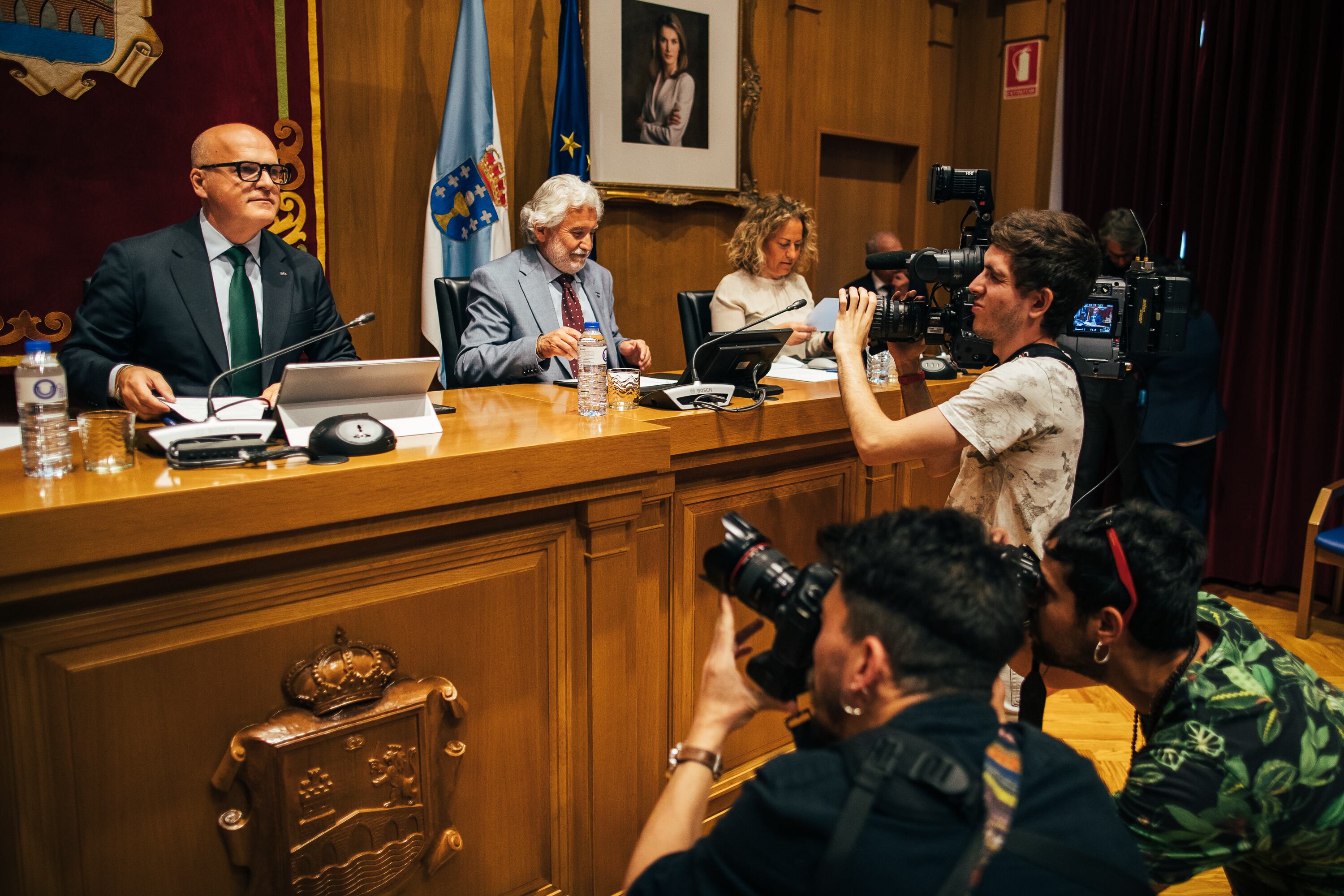 Manuel Baltar, durante el pleno extraordinario celebrado este jueves. 