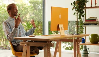 Apple anuncia un iMac minimalista más delgado con procesador M1