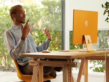 Apple anuncia un iMac minimalista más delgado con procesador M1