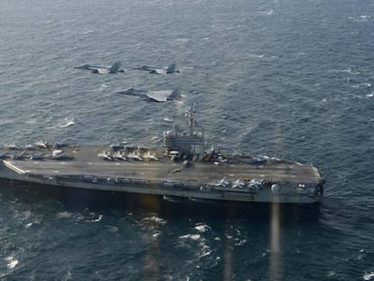 El portaaviones estadounidense USS Ronald Reagan.