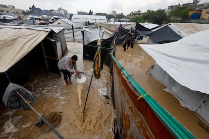 Lluvias torrenciales en Gaza