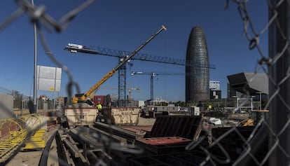 La zona de Glòries, en Barcelona, con varias promociones en marcha.