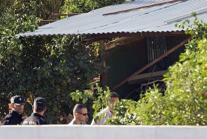 Jos&eacute; Bret&oacute;n during his return to his parents&rsquo; La Quemadillas property.