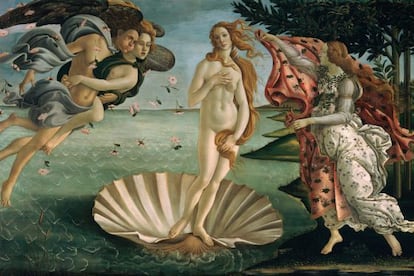 El Nacimiento de Venus, de Boticcelli, muestra a una mujer con un índice cintura cadera de 0,724, cercano a lo que se considera el ideal universal