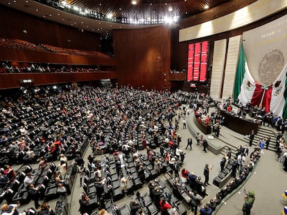 El pleno de la Cámara de Diputados durante una votación en septiembre de 2022.