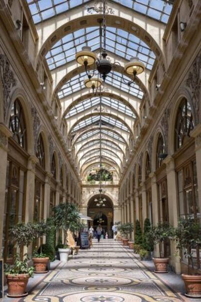 Pasaje de la Galerie Vivienne, en París.