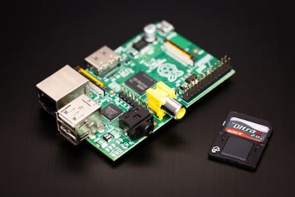 La placa Raspberry Pi.