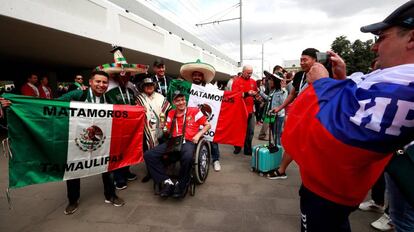 Aficionados mexicanos en Rusia.