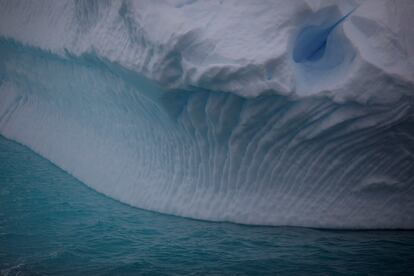 Hielo en el océano Antártico.