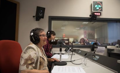 Grabación del programa 'Cero en Conducta' en la radio municipal de Madrid.