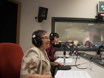 Grabación del programa 'Cero en Conducta' en la radio municipal de Madrid.