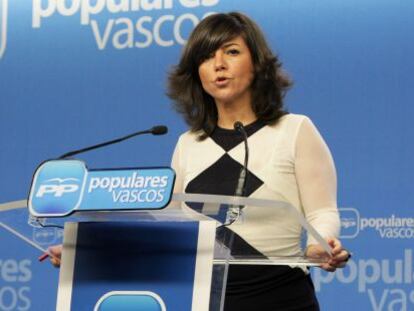 Nerea Llanos durante la rueda de prensa.