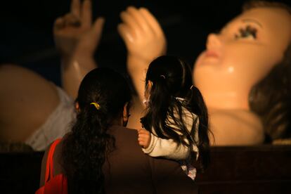 La escultura se puede visitar hasta el 6 de enero, pero regresará para el Día de la Candelaria.