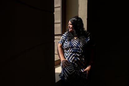 Marcela Trujillo, en el Museo Nacional de Bellas Artes, en Santiago.