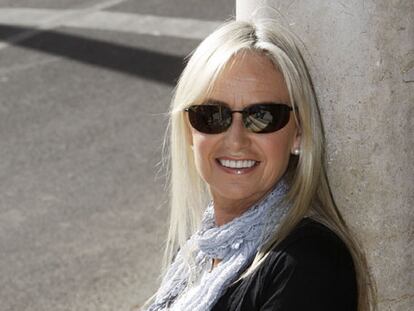 La actriz Susan George, ayer en Málaga.