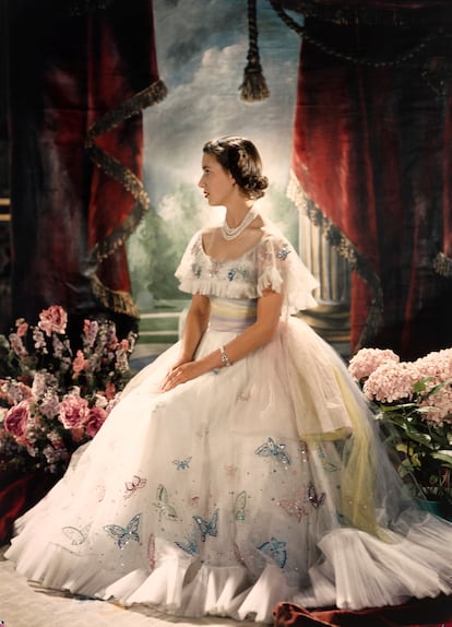 Retrato de Cecil Beaton a la princesa Margarita en 1949.