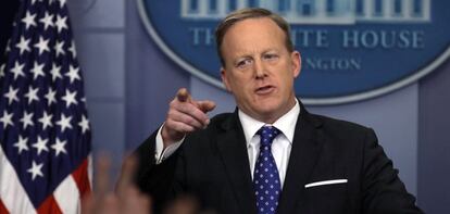 Sean Spicer, portavoz de la Casa Blanca.