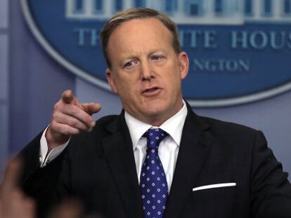 Sean Spicer, portavoz de la Casa Blanca.