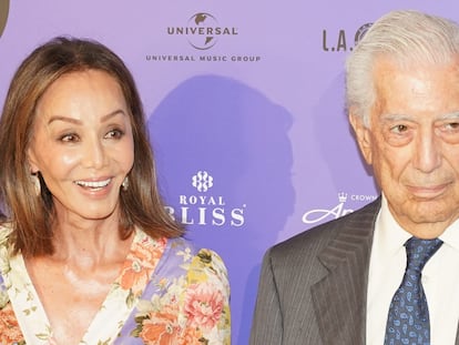 Isabel Preysler y Mario Vargas Llosa, a su llegada al Universal Music Festival de Madrid en julio pasado.