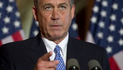 El presidente de la Cámara de Representantes, John Boehner,