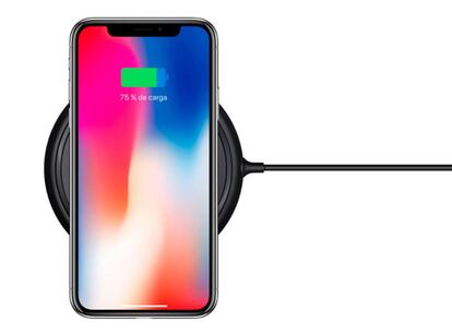 La carga inalámbrica en el iPhone X hasta ahora ahora se ha podido hacer con un cargador de Belkin