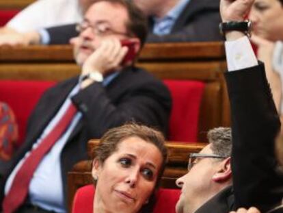 Alicia Sánchez-Camacho, en el Parlament.