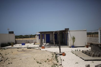 Caseta de obra instalada en El Palmar.