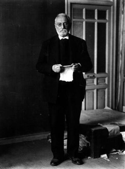 El filósofo Miguel de Unamuno, en los años veinte.