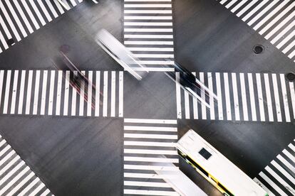 Imagen recreación de una calle de la ciudad de Tokio