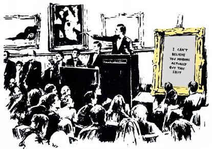 'Morons', de Banksy.
