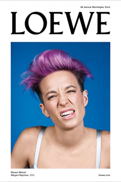 Megan Rapinoe posando para Loewe.