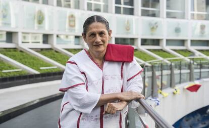 La senadora de Morena, Jesusa Rodríguez, en el Senado.
 