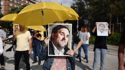 Reacciones en la calle tras saberse el resultado de la sentencia del juicio a los líderes independentistas presos.