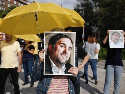 Reacciones en la calle tras saberse el resultado de la sentencia del juicio a los líderes independentistas presos.