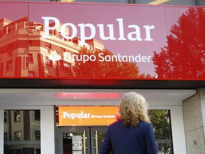 Una de las oficinas principales de Banco Popular, del grupo Santander.