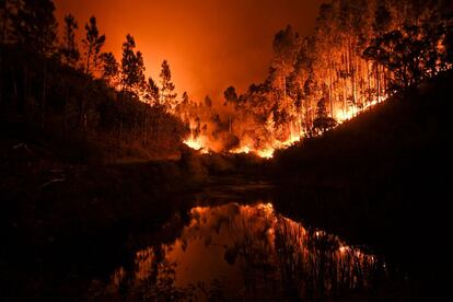 Incendio en Panela (Portugal), el 18 de junio de 2017.
