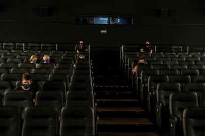 Una sala de cine en São Paulo este sábado.
