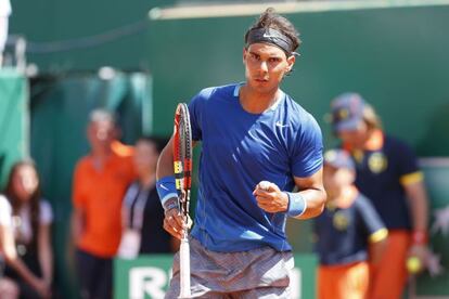 Nadal, durante su partido contra Seppi.