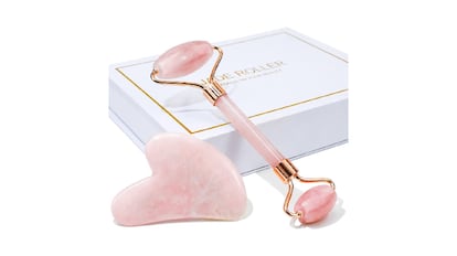 Dos accesorios de belleza para masajear y reafirmar el rostro y el cuello. BAIMEI/AMAZON.