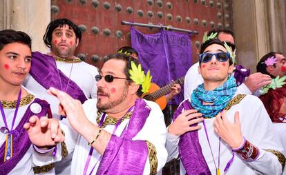 Una chirigota en el carnaval de Cádiz.