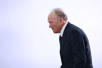 Alejandro Gertz durante una conferencia de prensa, en Ciudad de México, en agosto de 2025.