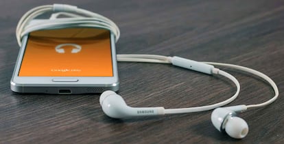 Auriculares con un reprpoductor MP3