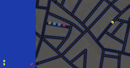 El Pac-Man al centre de Madrid.