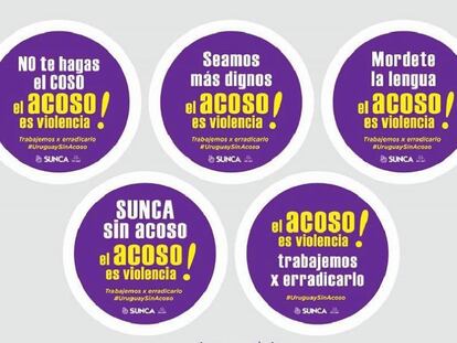Cosignas del sindicato uruguayo de la construcción del acoso callejero contra la mujeres
