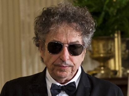 Bob Dylan, el maig del 2012, quan va rebre de Barack Obama la Medalla de la Llibertat.