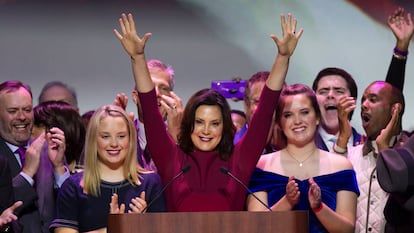 A governadora democrata de Michigan, Gretchen Whitmer, em uma imagem de arquivo.