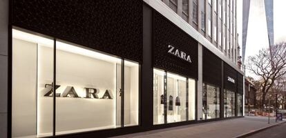 Fachada de una tienda de Zara en Nueva York.